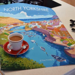 Town Towels North Yorkshire - Staithes Tea Towel