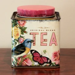 Elite Tins Nostalgia Square Tea Caddy
