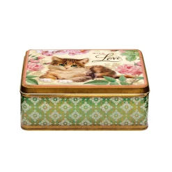 Elite Tins Nostalgia - With Love Kitten Deep Rectangular Tin