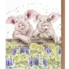 Wrendale Designs 'Nosy Neigh-boars' Pig Greetings Card