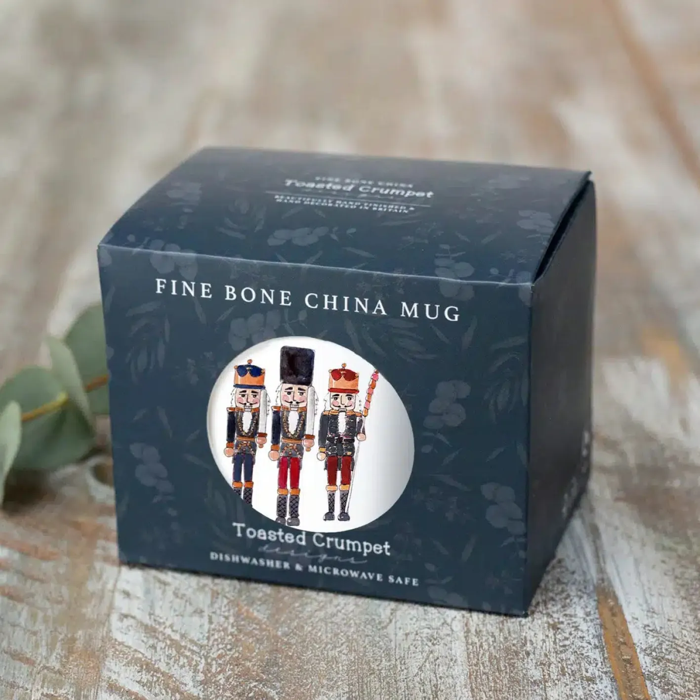 Toasted Crumpet Nutcracker Fine Bone China Mug in a Gift Box