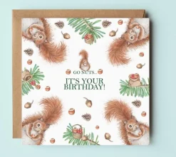 West Country Designs Nutty Squirrels Birthday Card