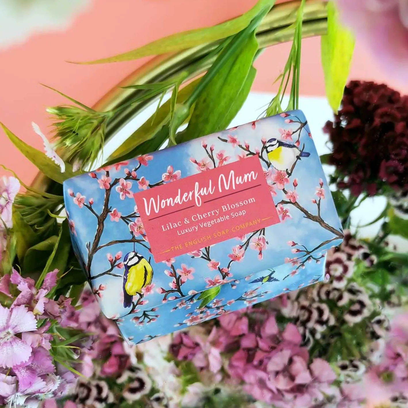 English Soap Company Occasions Lilac & Cherry Blossom Wonderful Mum Soap