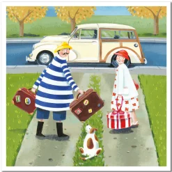 Emma Ball Off on Their Holidays Greetings Card