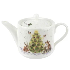 Wrendale Designs 'Oh Christmas Tree' Fine Bone China Teapot