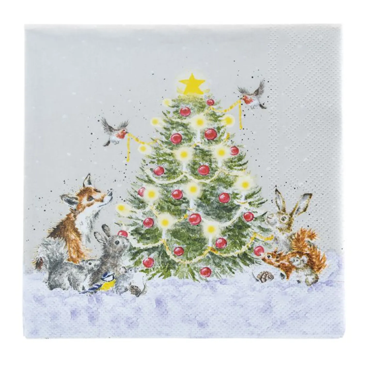 Wrendale Designs 'Oh Christmas Tree' Woodland Animals Paper Napkins