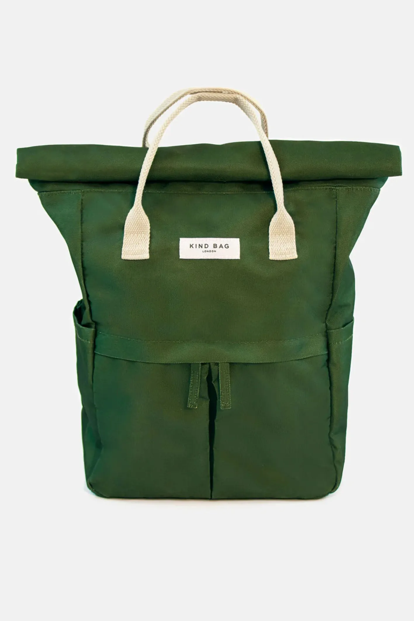 Kind Bag London Olive Green Hackney Medium Backpack