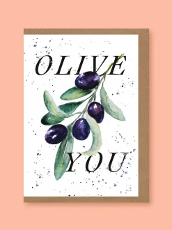Studio Frewb. Olive You Greetings Card