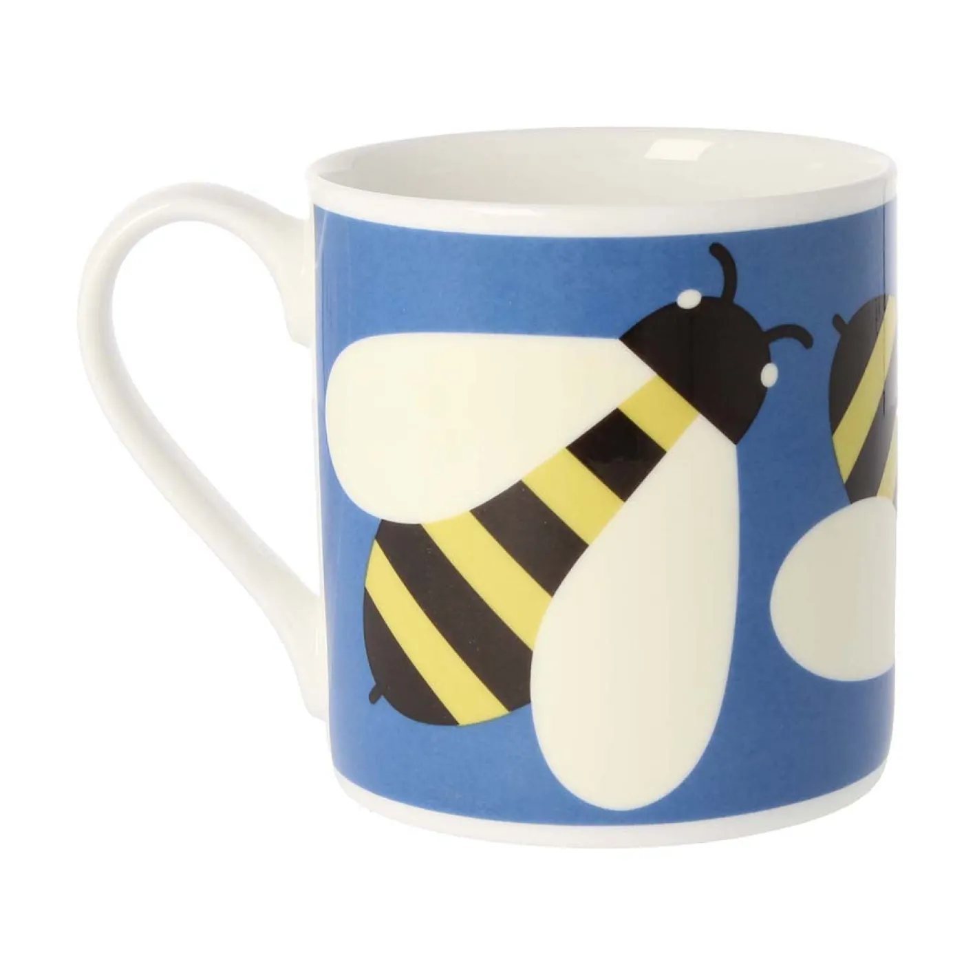 Orla Kiely Busy Bee Blue Bone China Mug