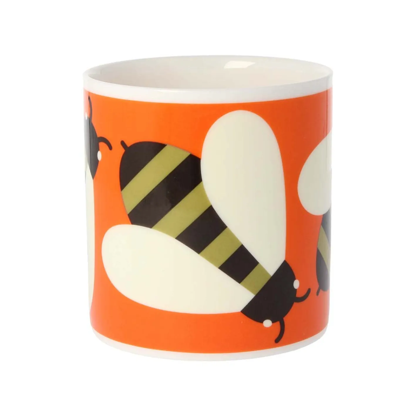 Orla Kiely Busy Bee Orange Bone China Mug