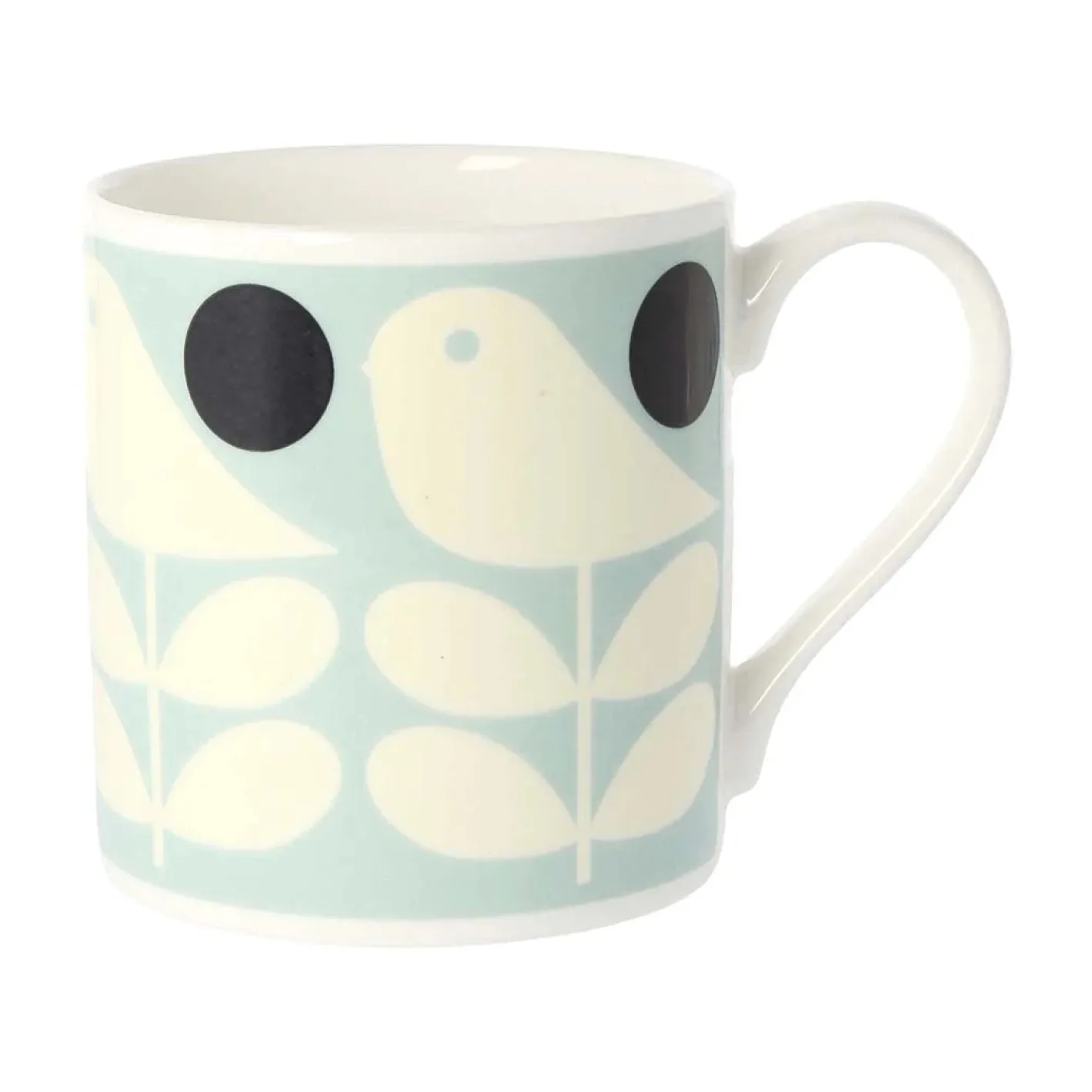 Orla Kiely Early Bird Light Blue Bone China Mug