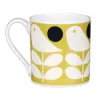 Orla Kiely Early Bird Yellow Bone China Mug