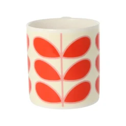 Orla Kiely Linear Stem Red Bone China Mug