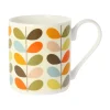 Orla Kiely Multi Color 10 Stem Bone China Mug
