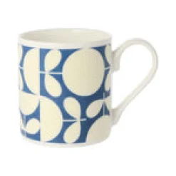 Orla Kiely Patchwork Dark Blue Bone China Mug