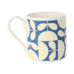 Orla Kiely Patchwork Dark Blue Bone China Mug