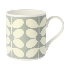 Orla Kiely 60's Stem Duckegg Bone China Mug