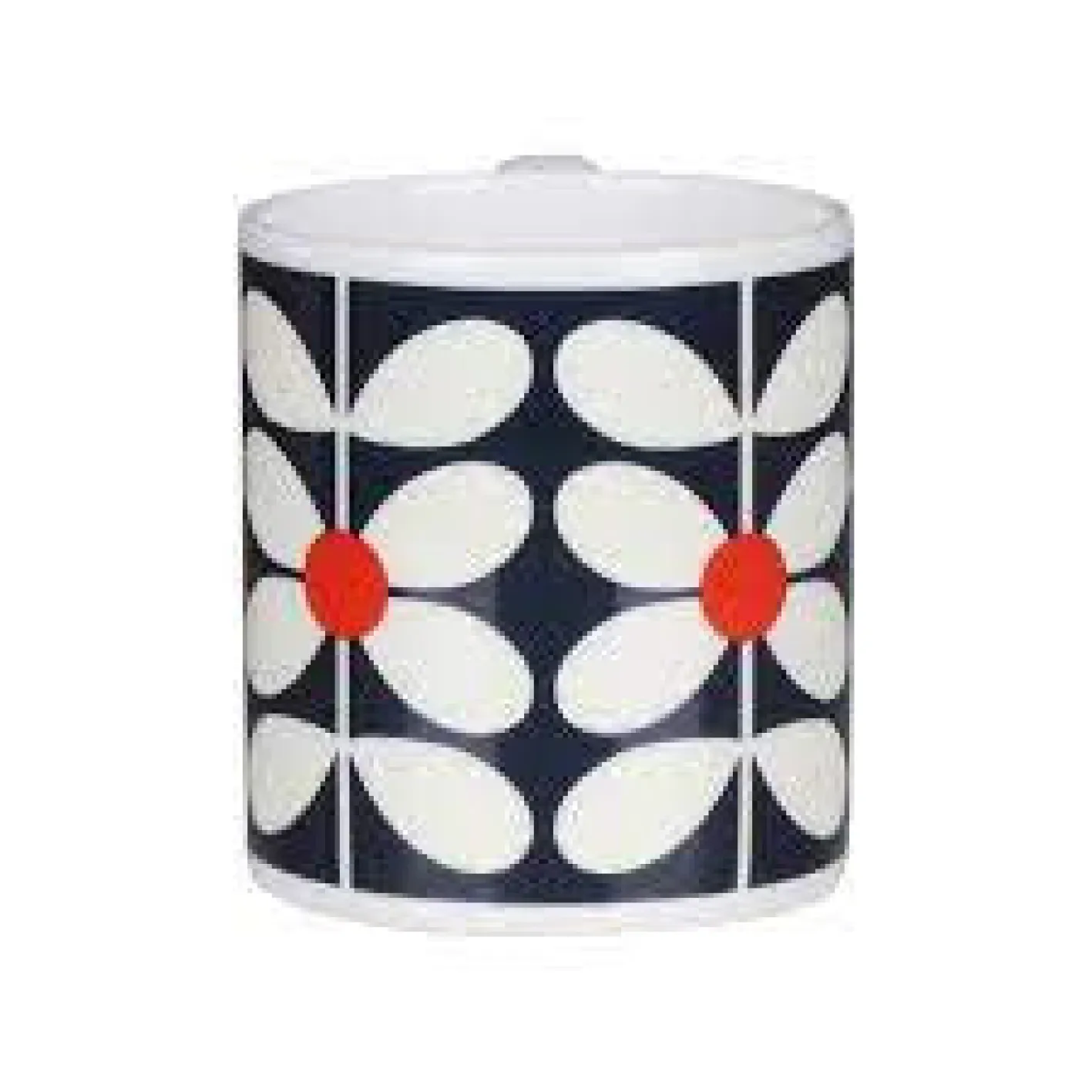 Orla Kiely 60's Stem Navy Bone China Mug
