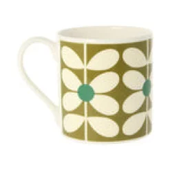 Orla Kiely 60's Stem Olive Bone China Mug