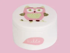 Repeat Repeat Owlie Keepsake Box in Pink