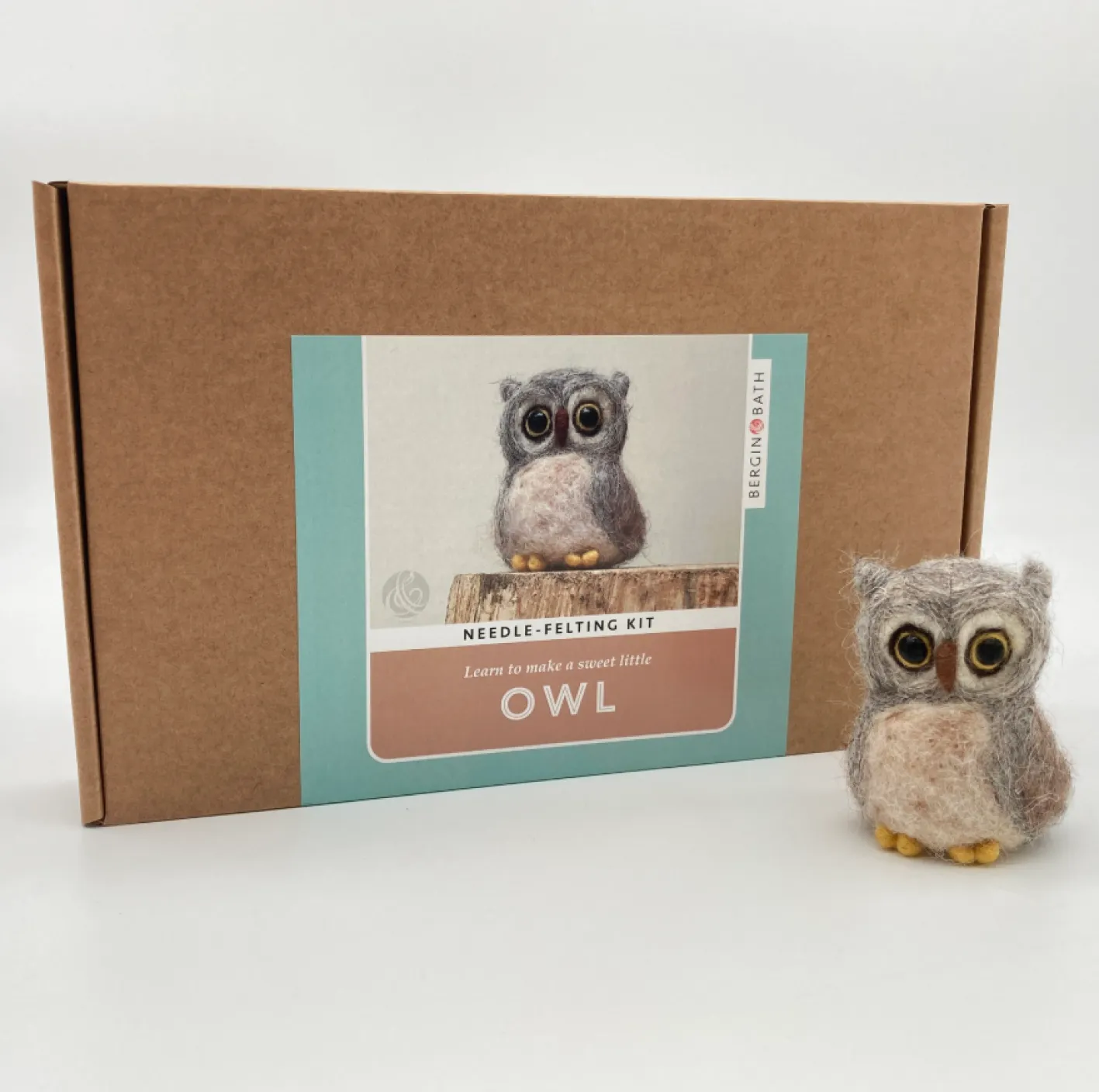 Bergin & Bath Owl Needle Felting Kit