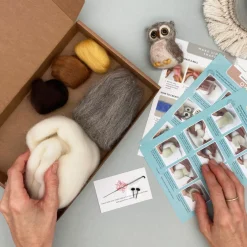 Bergin & Bath Owl Needle Felting Kit