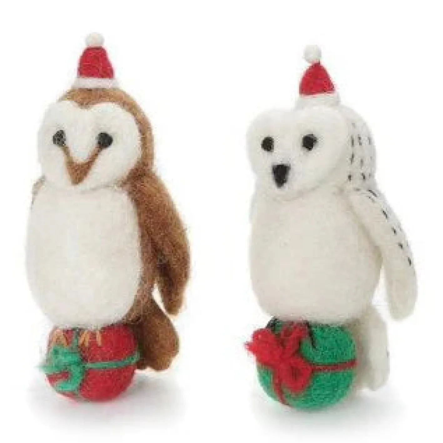 Amica Felt Owl with a Present Felt Decoration