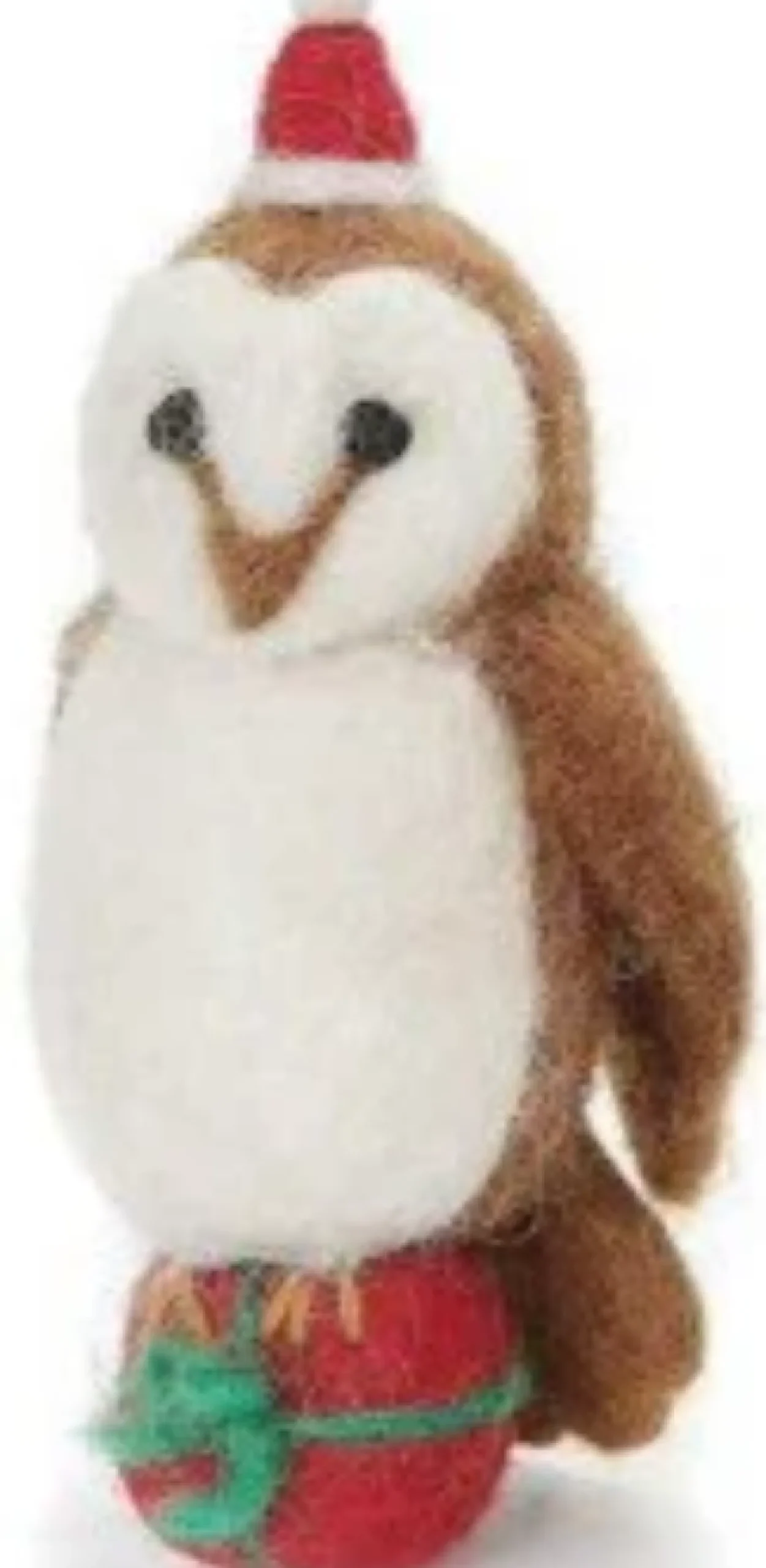 Amica Felt Owl with a Present Felt Decoration