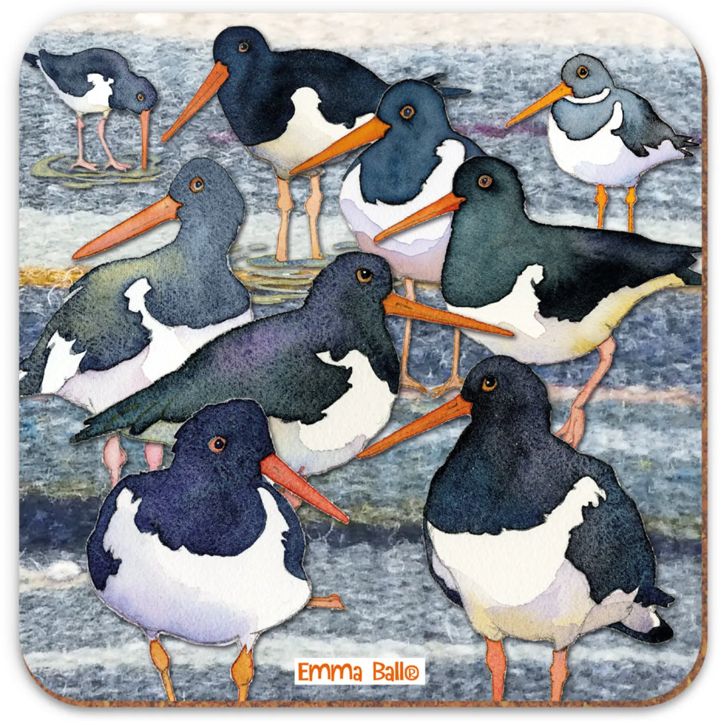 Emma Ball Oystercatchers Coaster