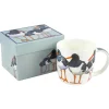 Emma Ball Oystercatchers (White Background) Bone China Mug (Boxed)