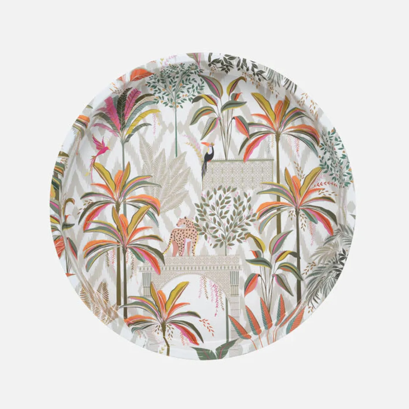 Sara Miller London Palm Garden Deepwell Tin Tray