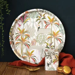 Sara Miller London Palm Garden Mini Tea Tin