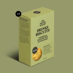 The Drinks Bakery Parmesan, Toasted Pine Nuts and Basil Drinks Biscuits 110g