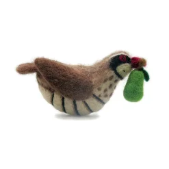 Amica Felt Partridge with Pear Felt Decoration