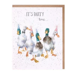 Wrendale Designs 'Party Time' Ducks Greetings Card