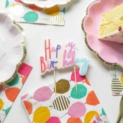 Talking Tables Pastel Happy Birthday Candle Cake Topper