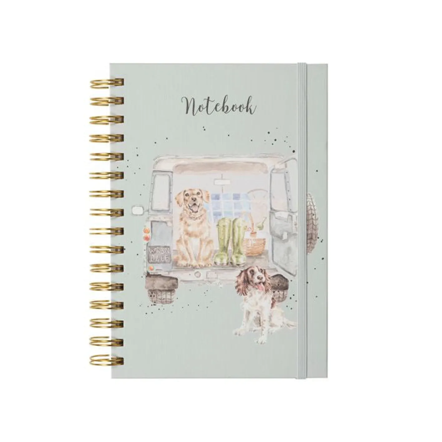 Wrendale Designs 'Paws For A Picnic' Labrador & Spaniel Spiral Bound Notebook
