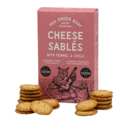 Shortbread House of Edinburgh Pea Green Boat Bakery Cheese Sablés with Fennel & Chilli