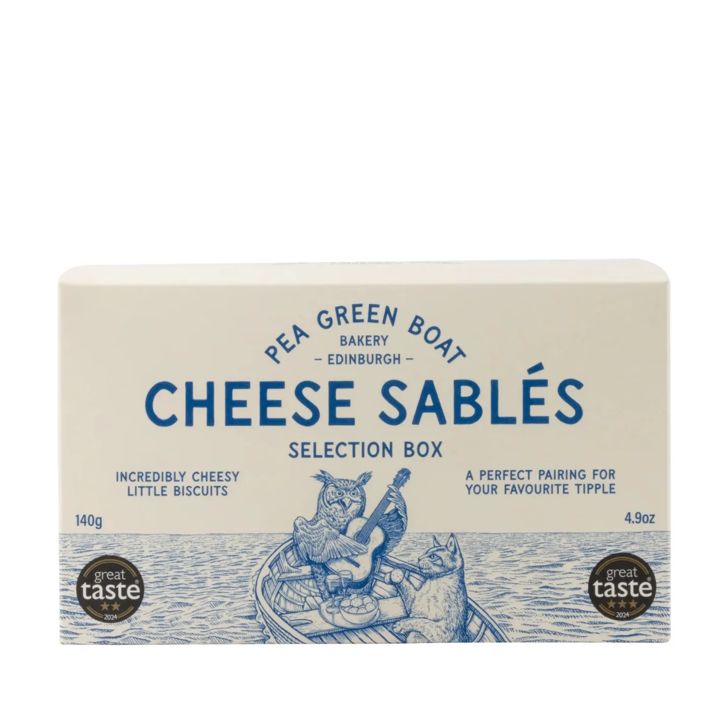 Shortbread House of Edinburgh Pea Green Boat Bakery Cheese Sablés Selection Box