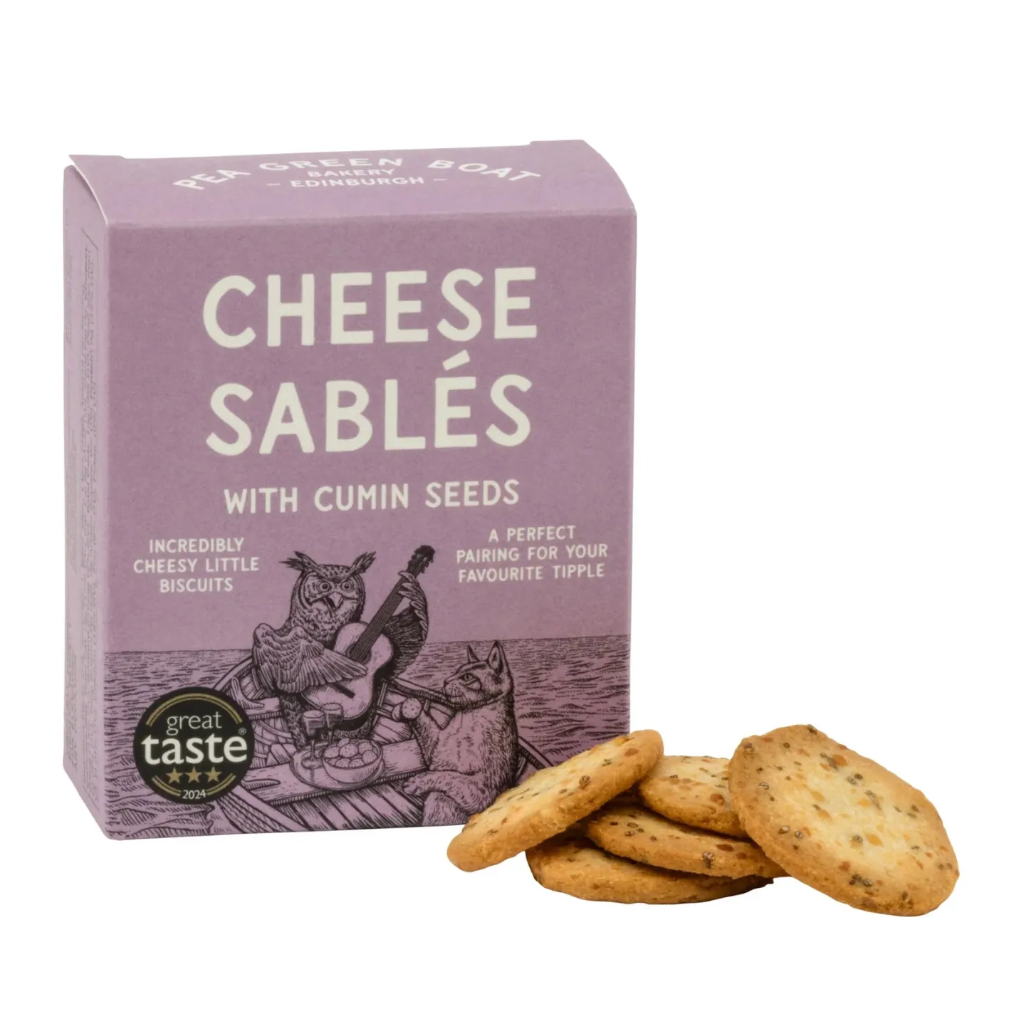 Shortbread House of Edinburgh Pea Green Boat Bakery Cheese Sablés Selection Box