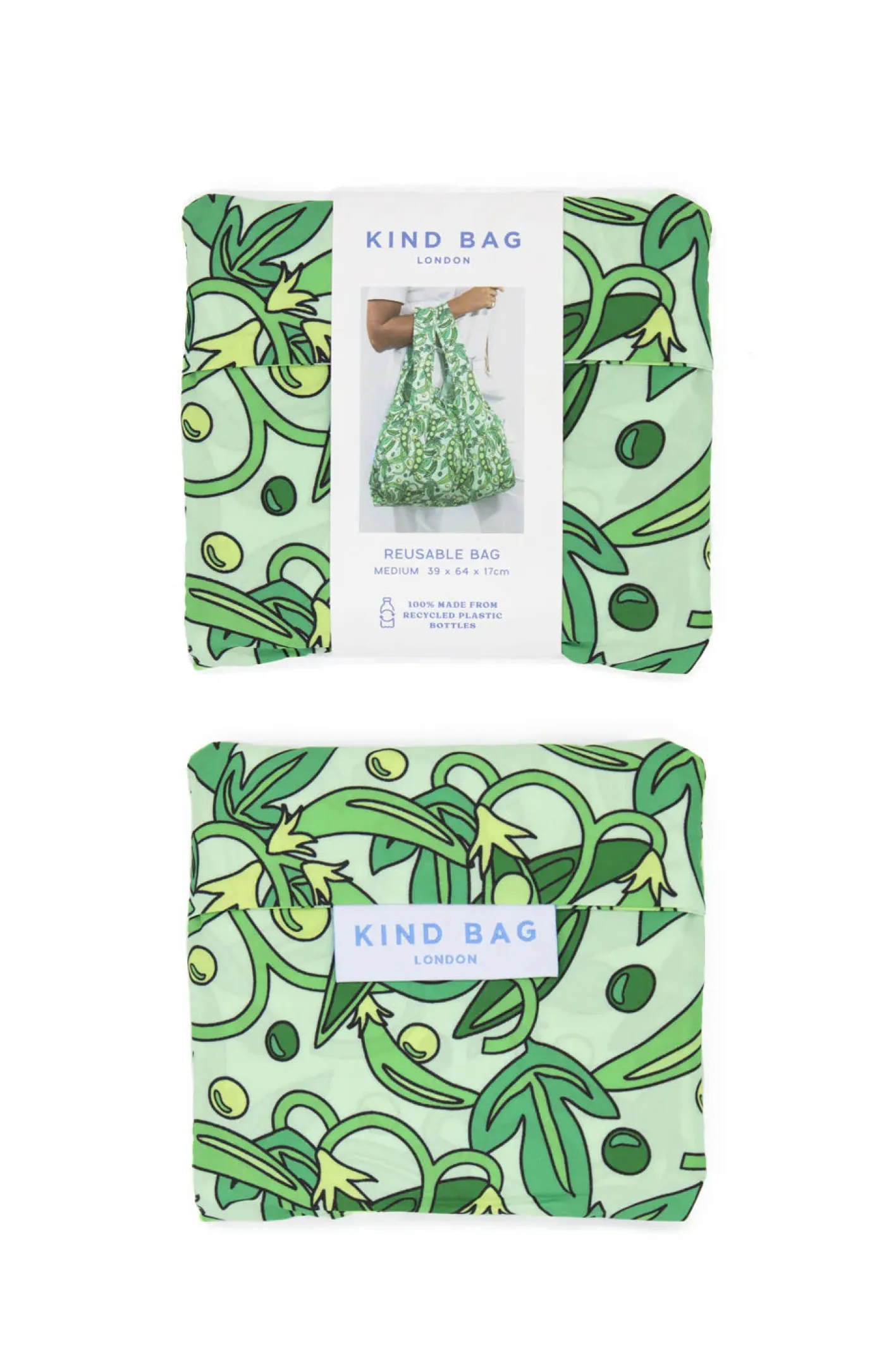 Kind Bag London Peas Medium Reusable Bag
