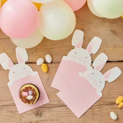 Ginger Ray Peeking Bunny Easter Napkins