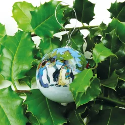 Emma Ball Penguin Hand-painted Glass Bauble