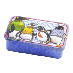 Emma Ball Penguins in Pullovers Mini Slider Tin