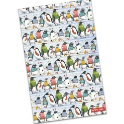 Emma Ball Penguins in Pullovers Tea Towel