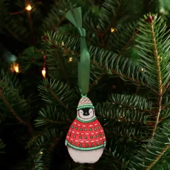 Lottie Murphy Penguin Wooden Christmas Decoration