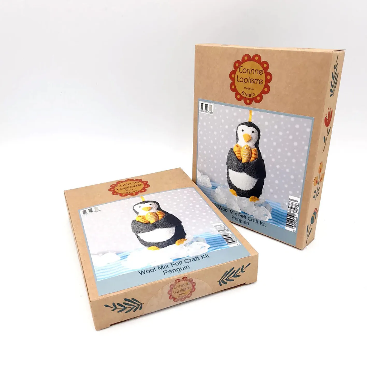 Corinne Lapierre Penguin Wool Mix Felt Craft Kit