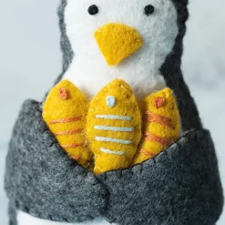 Corinne Lapierre Penguin Wool Mix Felt Craft Kit
