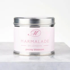 Marmalade of London Peony Blossom Medium Tin Candle