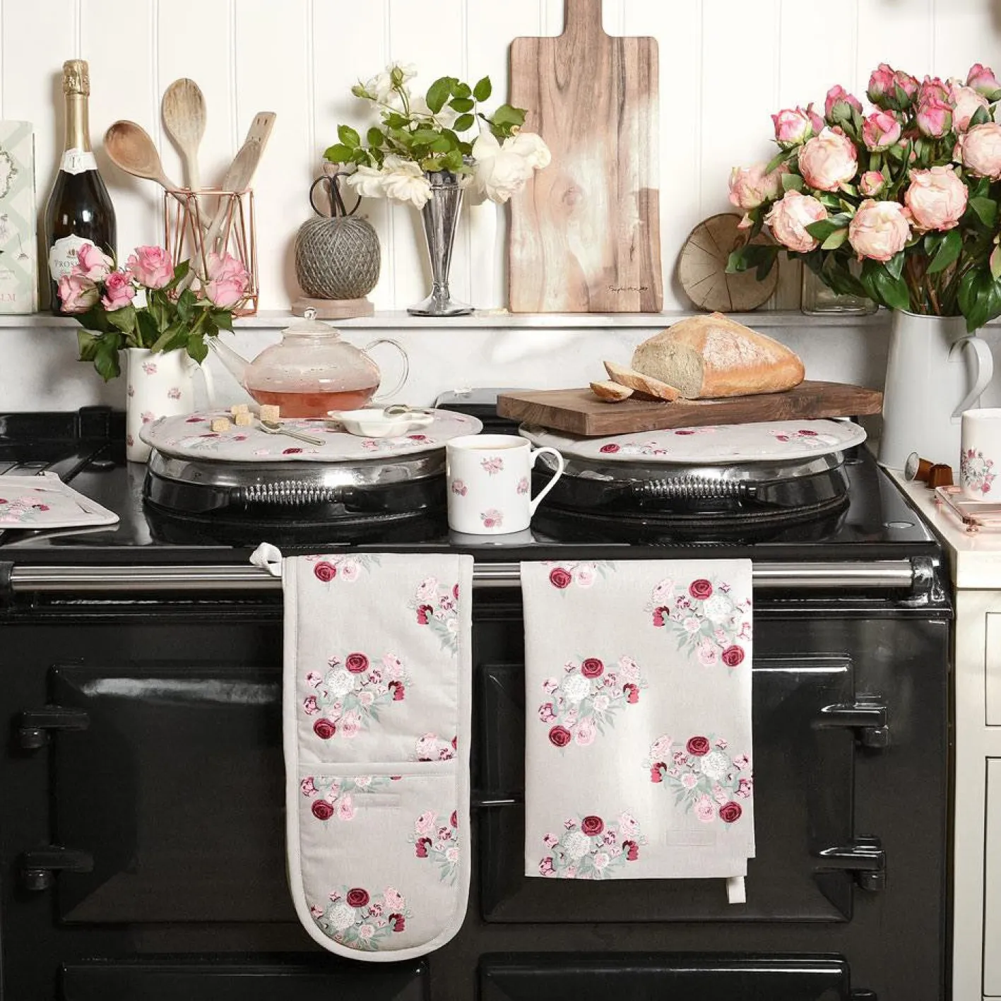 Sophie Allport Peony Tea Towel